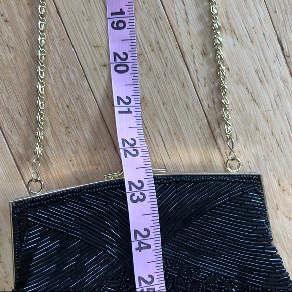 Black beaded formal bag - Picture 7 of 8